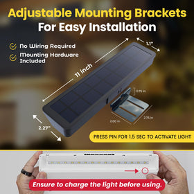 BRIGHTICONIC IP65 aluminum body withstands rain and wind for durability