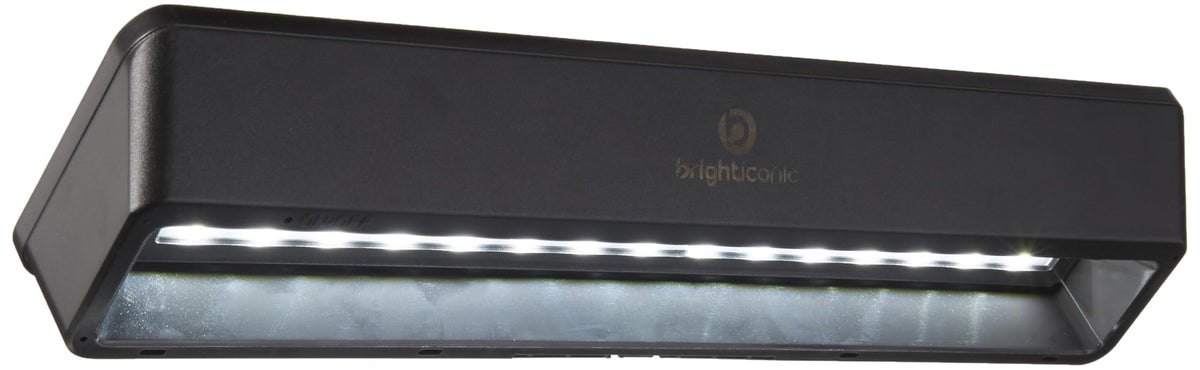 Brighticonic IP65 weatherproof sign light with rugged exterior.