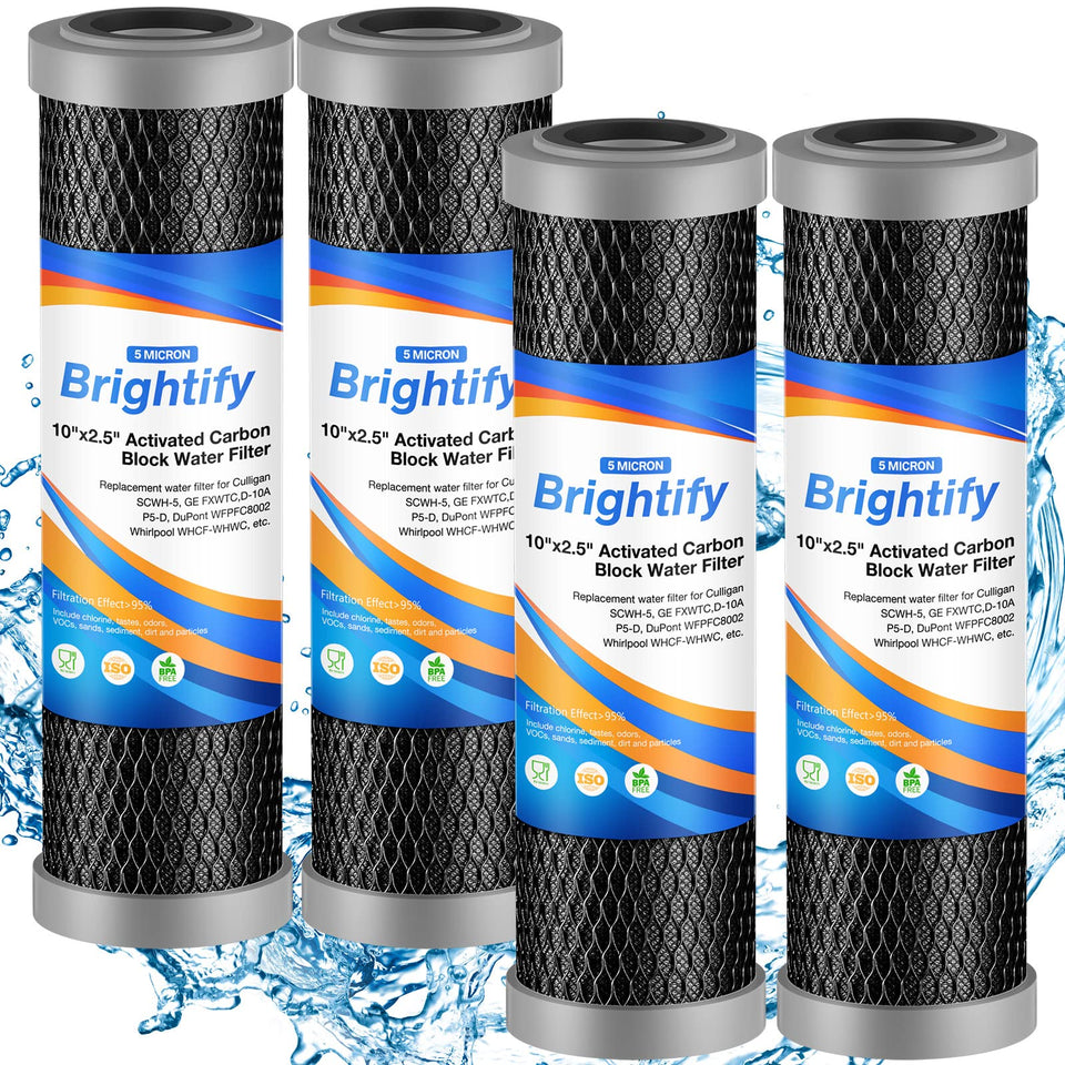 Brightify 10x25 carbon filter cartridge for whole-home filtration and clean water