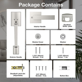 Brightify adjustable backset fits 2-3/8 or 2-3/4 inch doors.