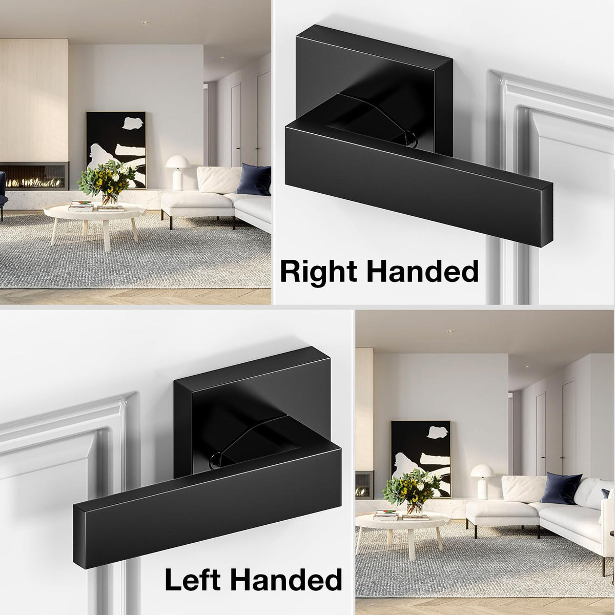 Brightify floating square column assembly enables easy installation and stable door action.