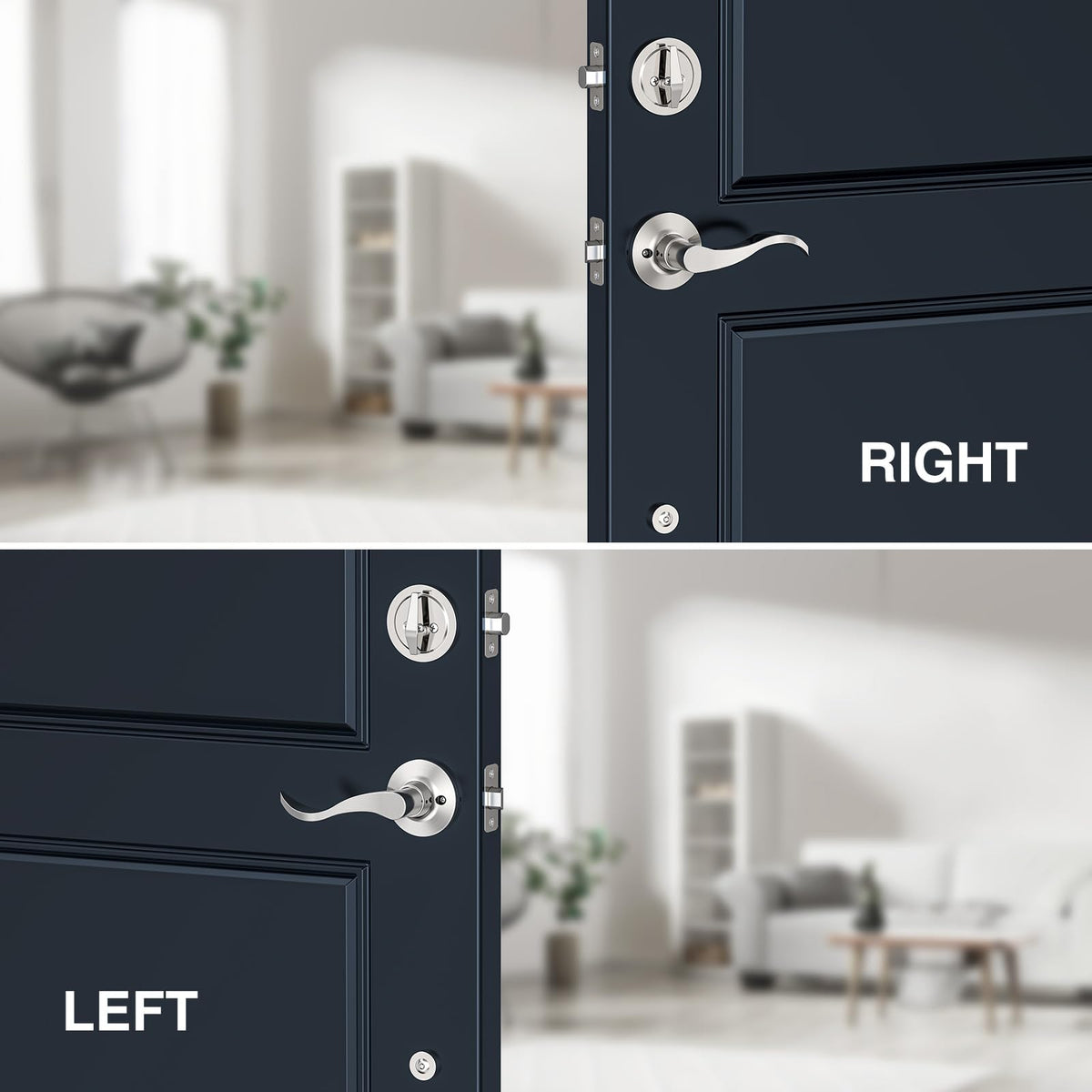 Brightify heavy-duty zinc alloy hardware emphasizes longevity and smooth operation.