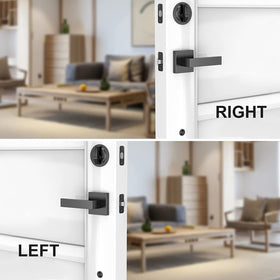 Brightify modern matte black hardware complements contemporary exteriors.