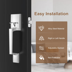 Brightify no-lock door handle for quick entry.