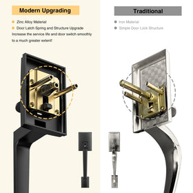 Brightify reversible single-cylinder handle for left or right doors.