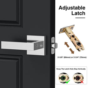 Brightify universal latch compatible with standard doors.