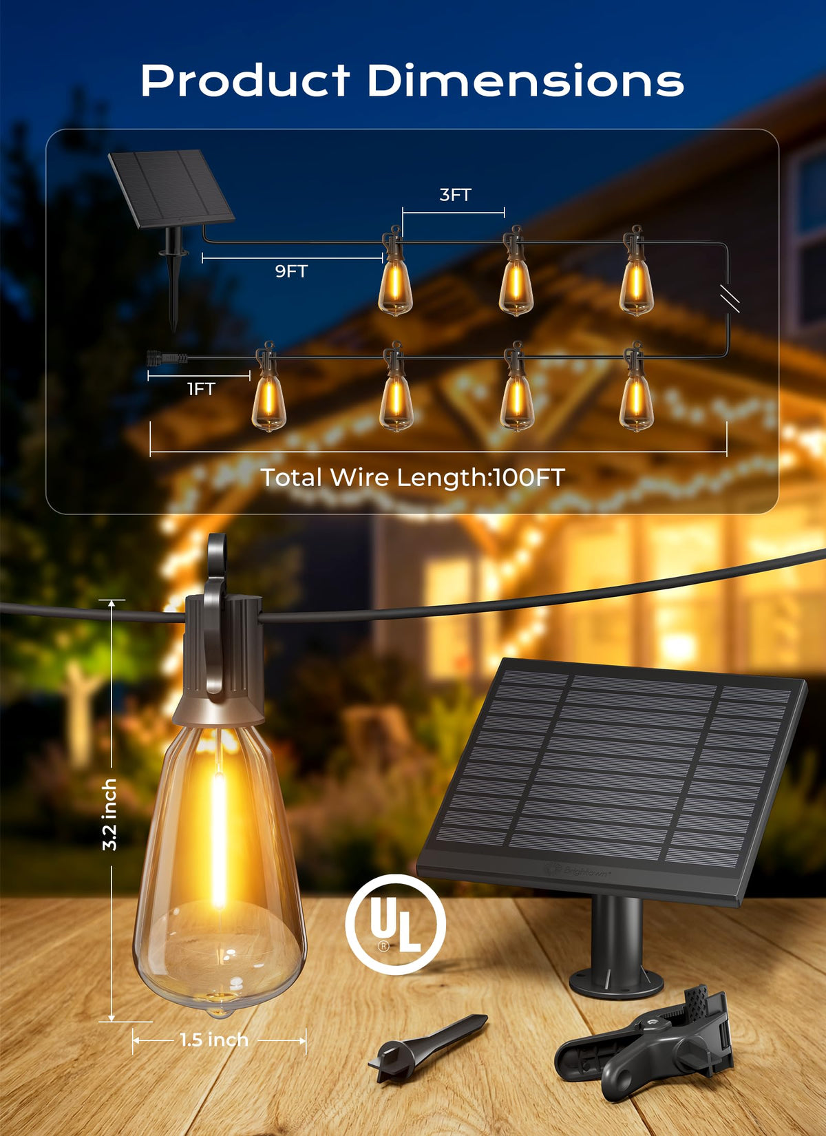 Brightown 180-degree tilt solar panel optimizing sun exposure