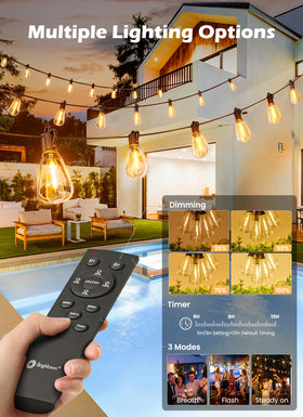 Brightown shatterproof LED bulbs on a solar string for durable use
