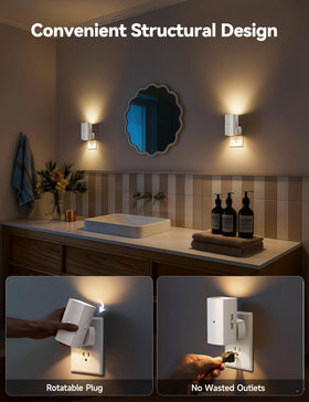 Brightown Aora night light emits 2700K soft light for eye-friendly evenings.