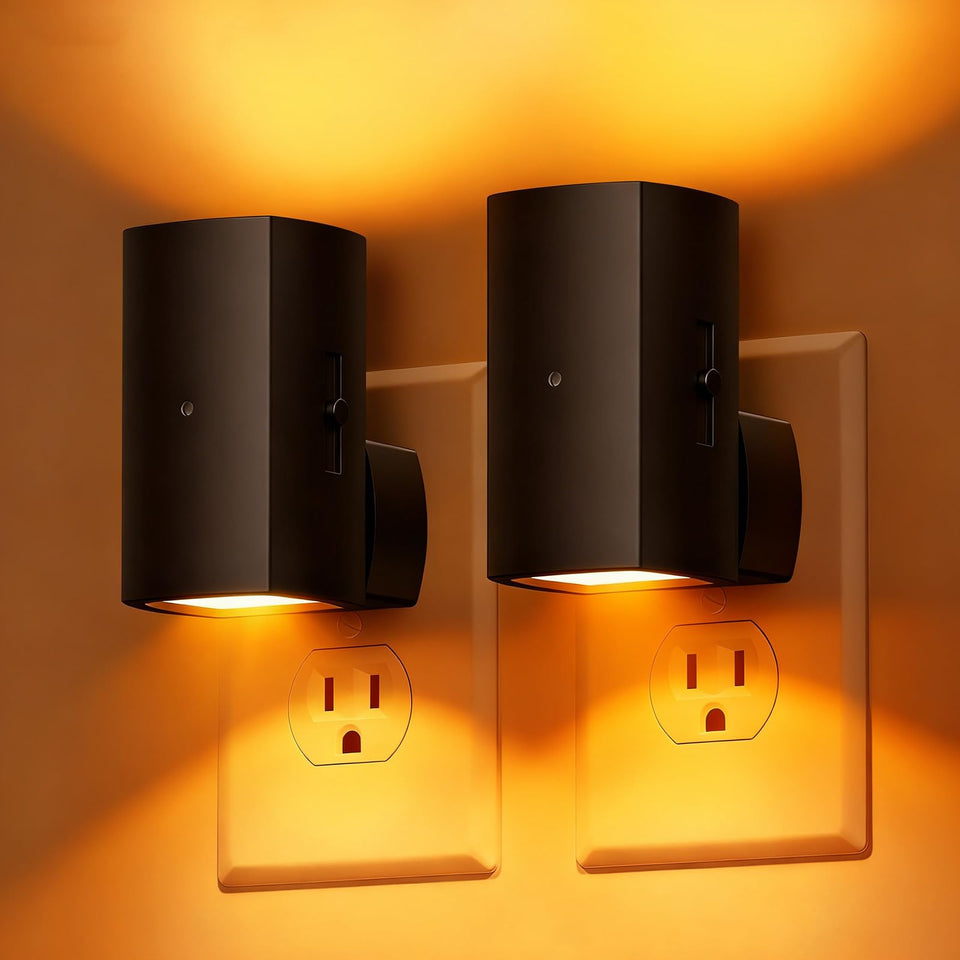 Brightown Aora night-light duo front view for hallway safety and subtle illumination