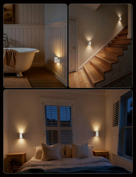 Brightown Aora night light uses durable ABS plastic for long life.