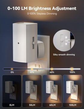 Brightown Aora night light with dusk-to-dawn sensor for energy-saving operation.