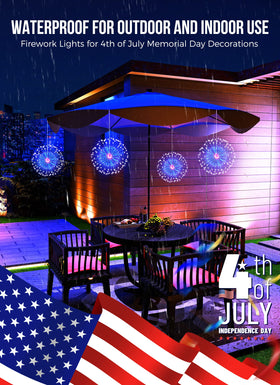 Brightown battery-operated starburst lights powered by 3 AA batteries for flexible placement