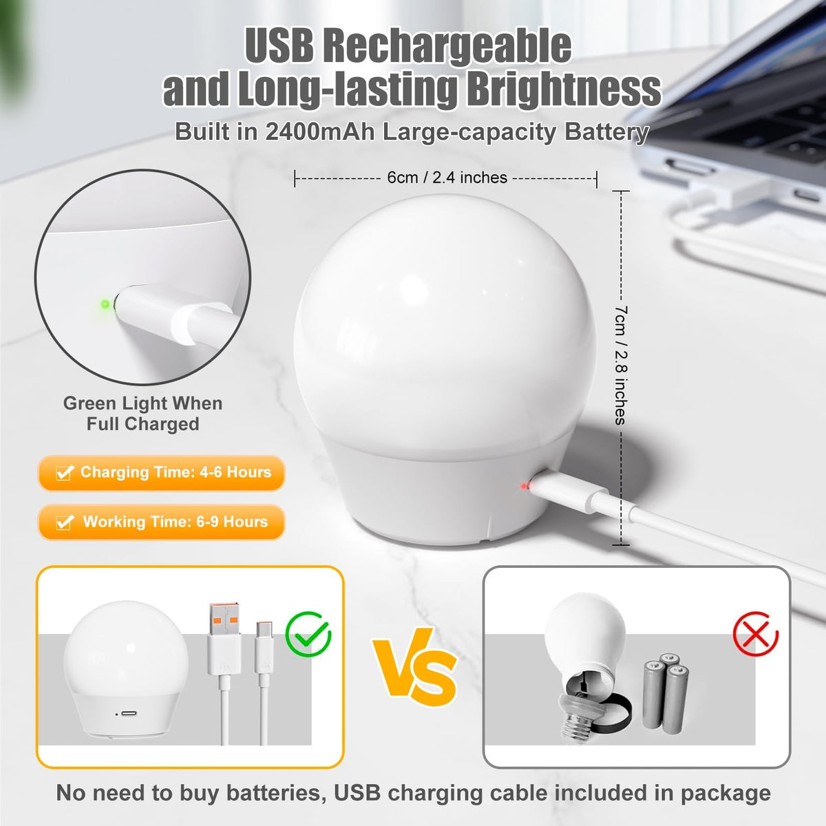 Brightown battery backup bulb used as tent light during outdoor trips