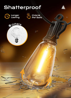 Connectable strings support expansive setups with up to 14 strands