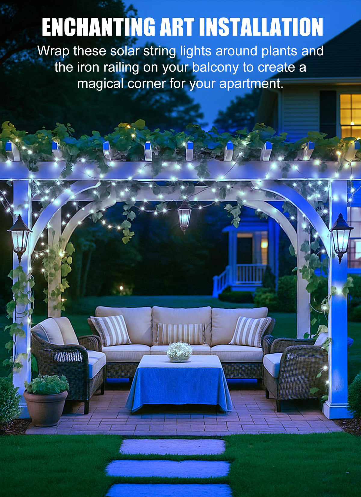 Brightown copper wire lighting is flexible for creative twists.