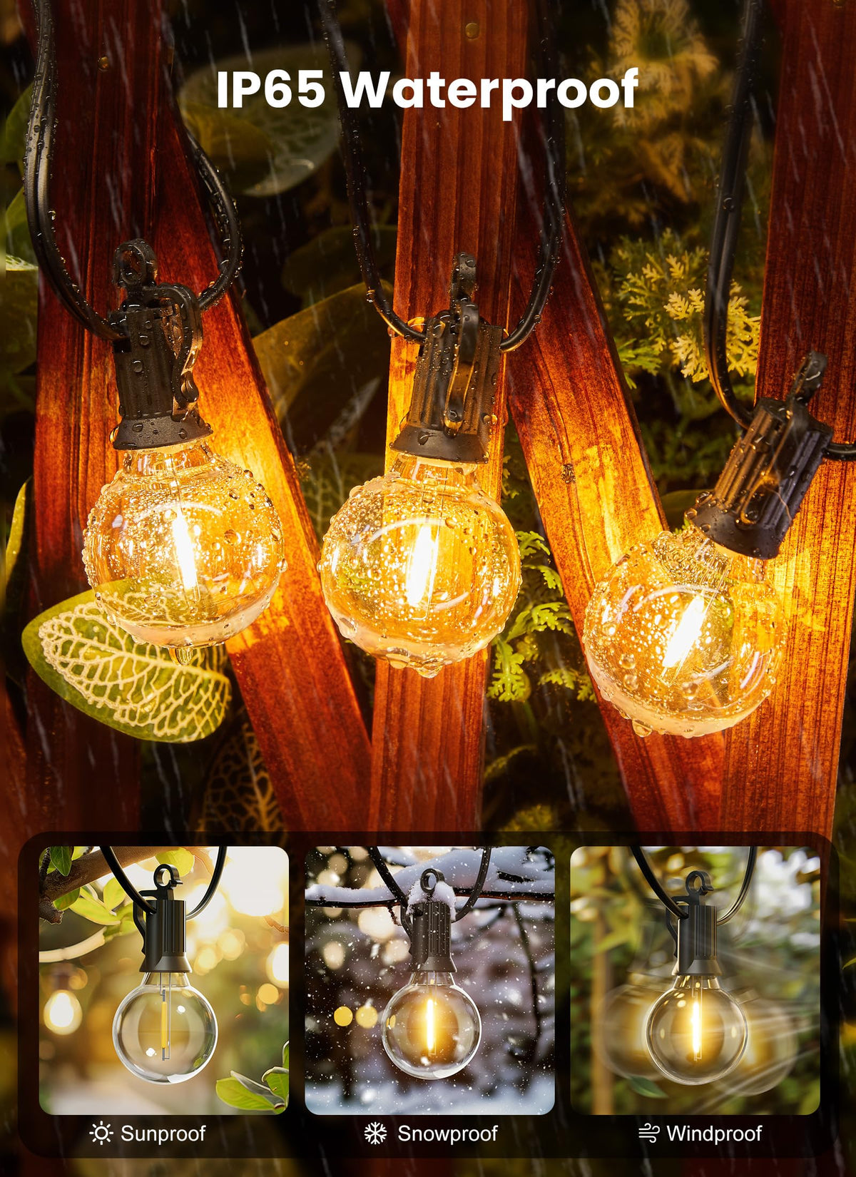 Brightown dimmable outdoor globe lights offer adjustable mood lighting.