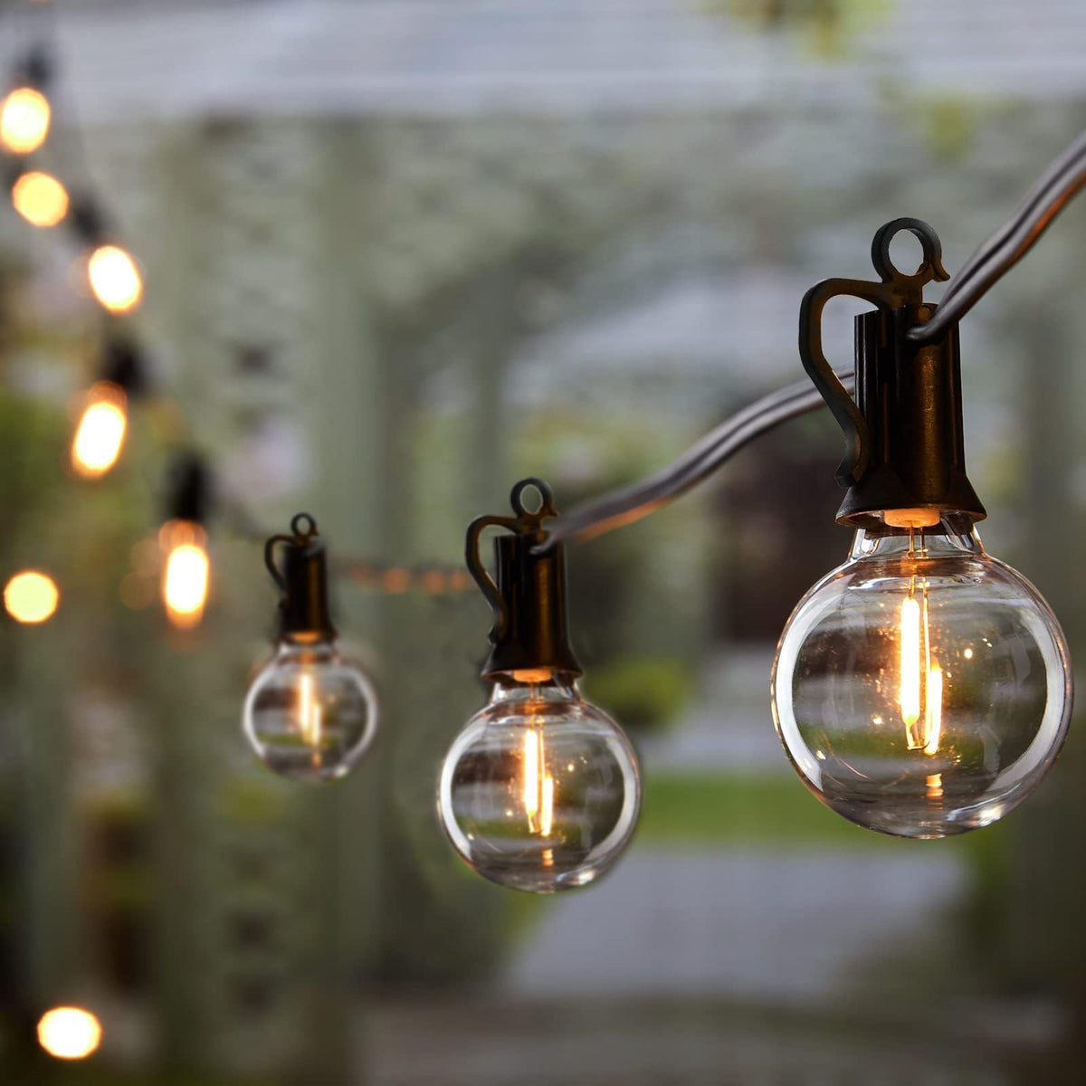 Brightown durable PET material lights withstand outdoor weather without breakage.