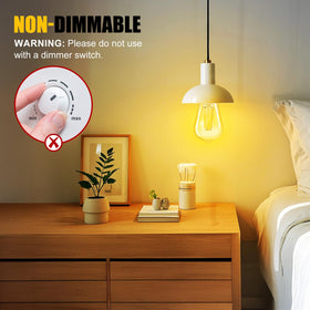 Brightown E26 base retro bulbs fit existing fixtures with classic charm.