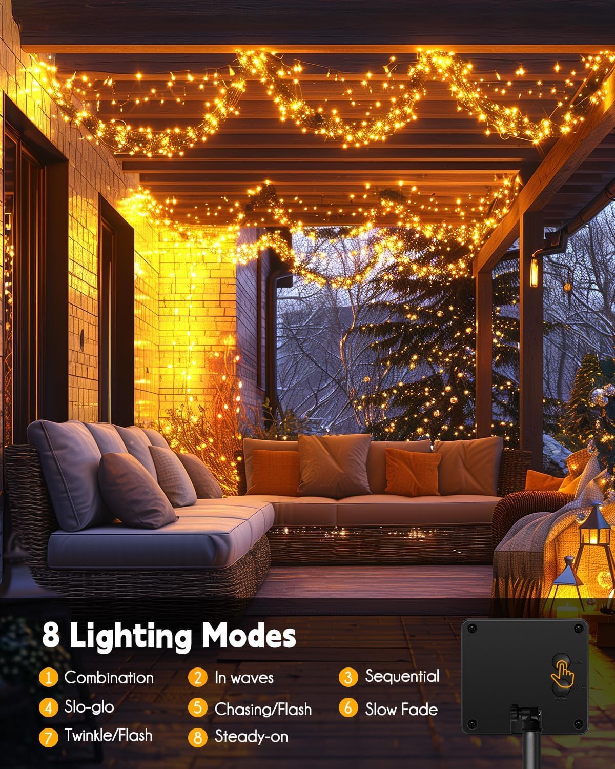 Brightown eight modes offer versatile lighting for events and daily use.