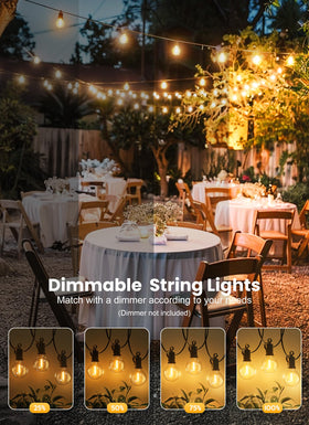 Brightown energy-saving LED globe lights reduce power use outdoors.