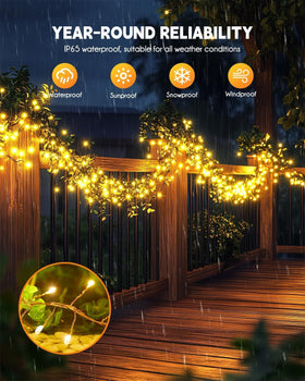 Brightown firecracker lights two pack for festive patio scenes.