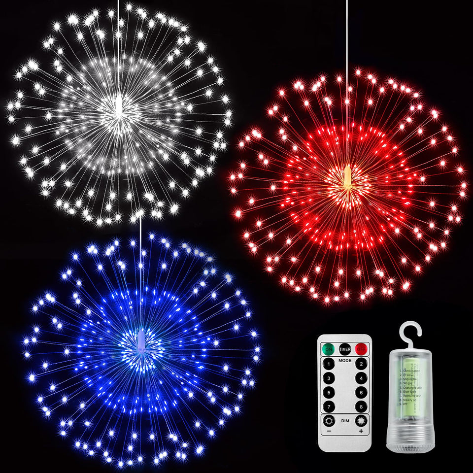 Brightown firework lights 4th July pack1 create sparkling outdoor decor ambiance.