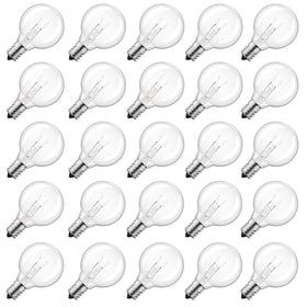 Brightown G40 clear globe bulb for indoor and outdoor ambiance with a warm glow