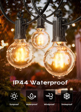 Brightown G40 bulb with E12 base installed in a porch socket.