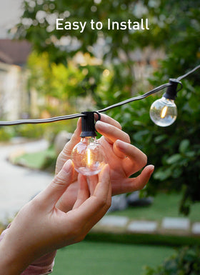 Brightown G40 bulb with E12/C7 base for easy screw-in installation.
