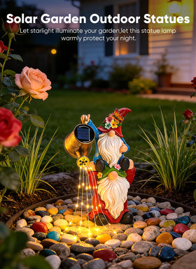 Brightown gnome 36-led lighting close-up for cozy patio illumination.