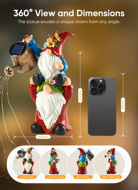 Brightown indoor table-top gnome adds warm ambient light.