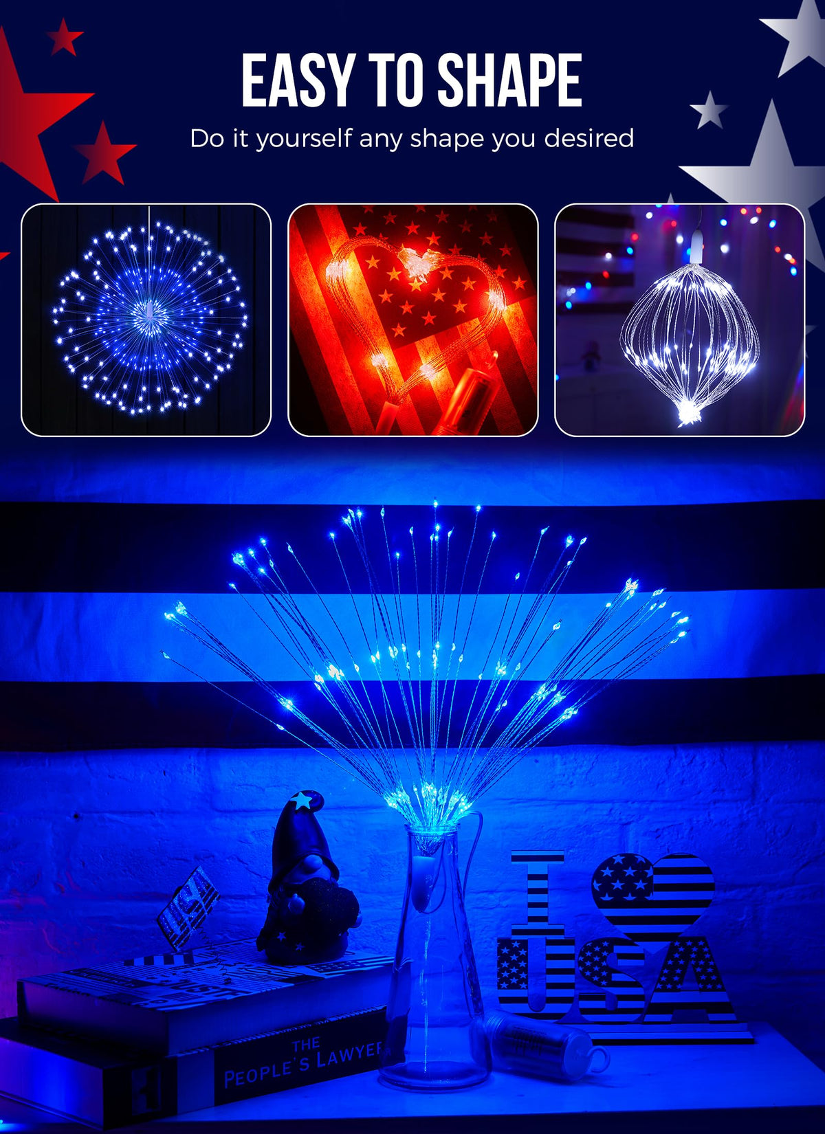 Brightown IP65 waterproof LED lights withstand outdoor weather for year-round celebration.