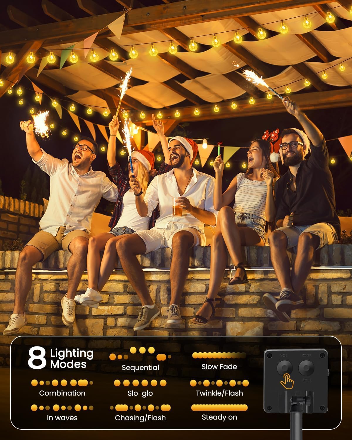 Brightown IP65 waterproof outdoor lighting for year-round use