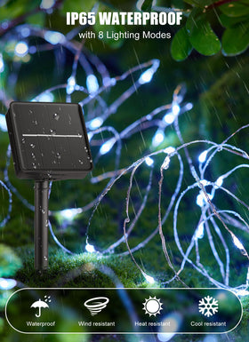 Brightown IP65 waterproof design withstands outdoor weather.
