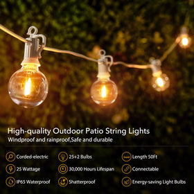 Brightown IP65 waterproof patio lights ready for all-weather outdoor use.