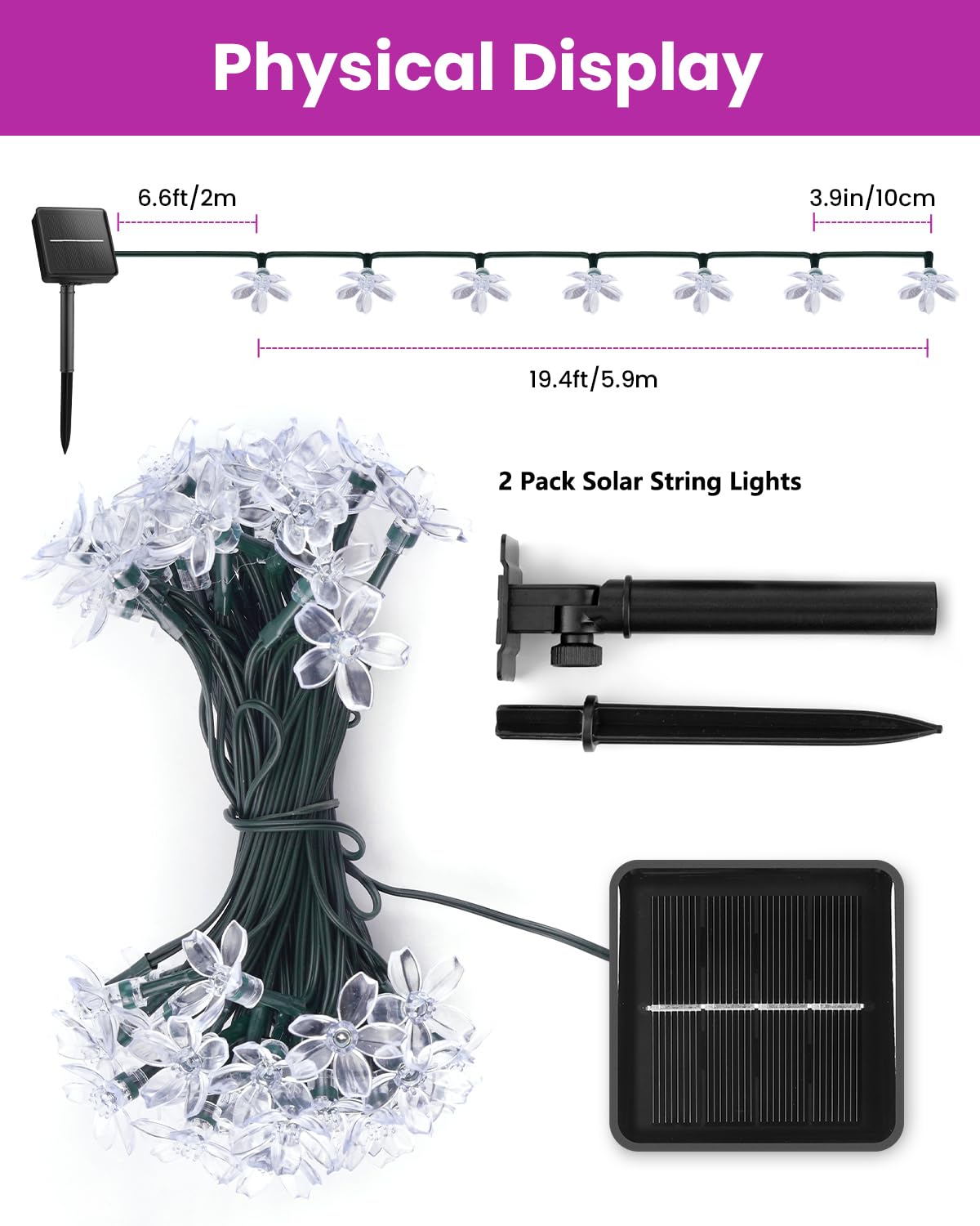 Brightown IP65 weatherproof outdoor lights withstand rain and wind.