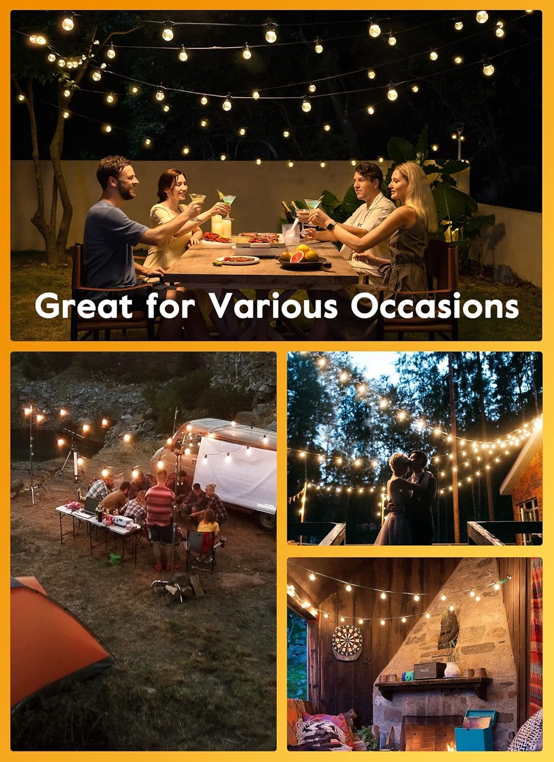 Brightown LED globe bulbs closeup show shatterproof durability.