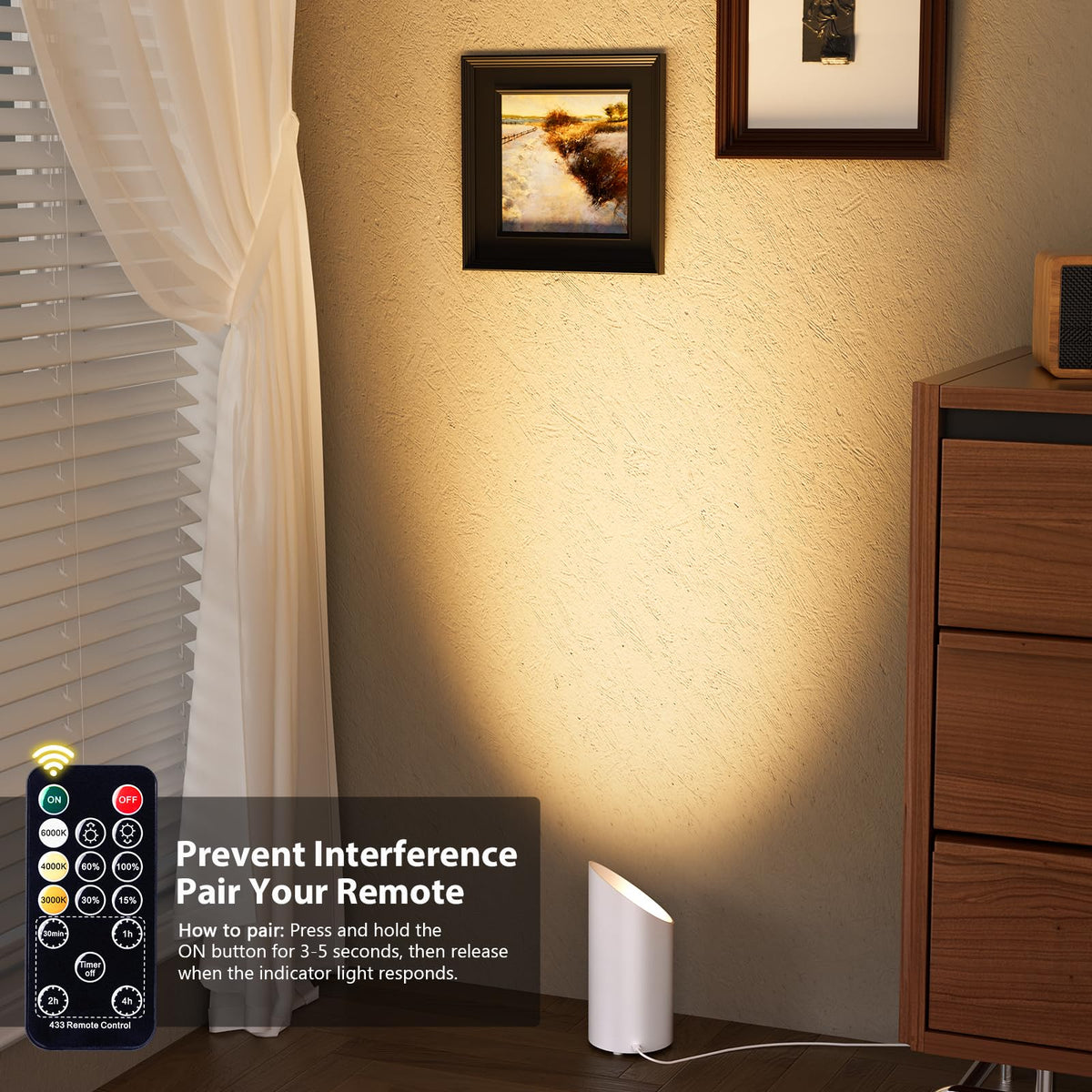 Brightown LED SpotLights remote control for convenient operation