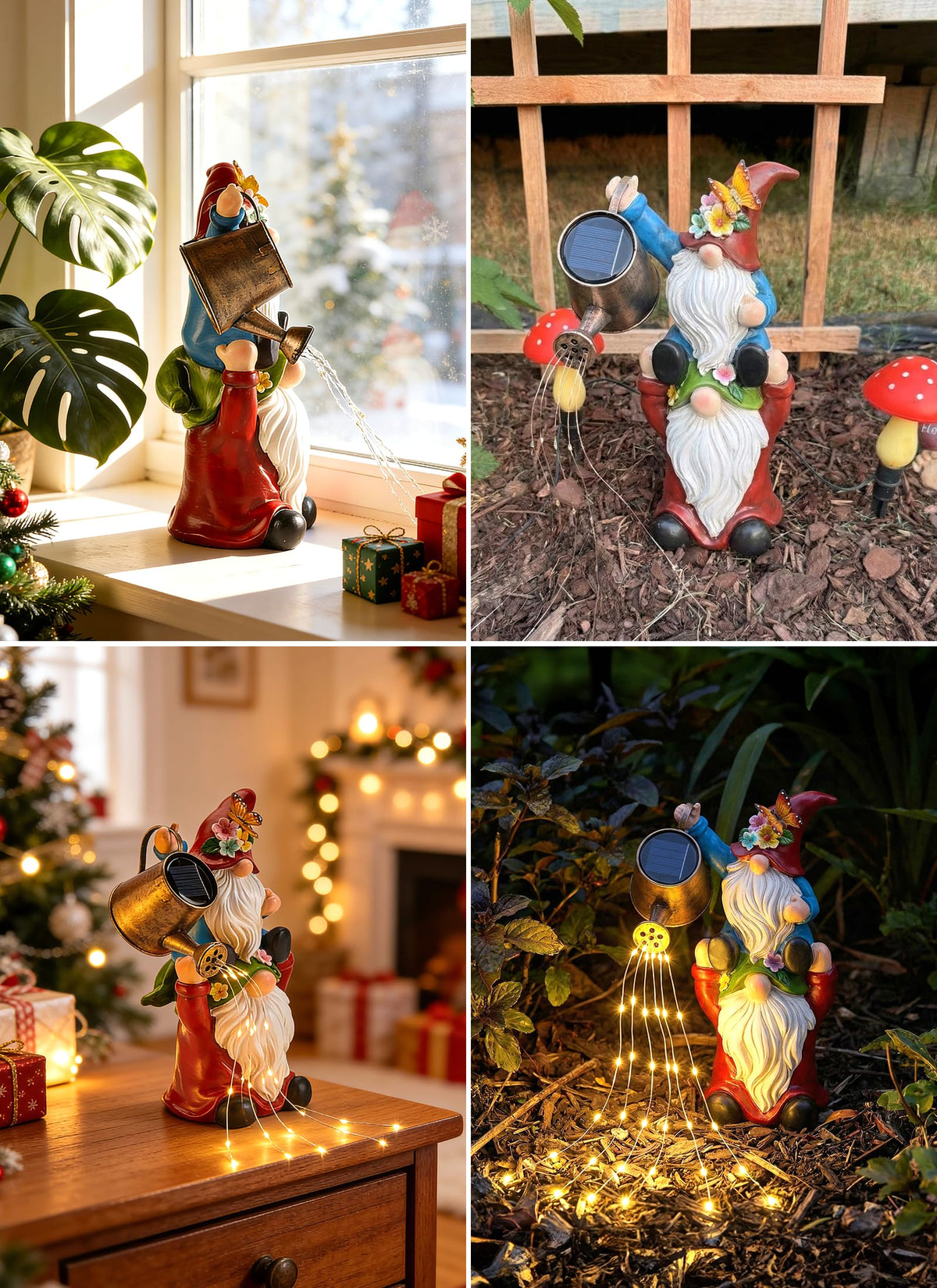 Brightown outdoor garden decor gnome suited for porch or lawn displays.