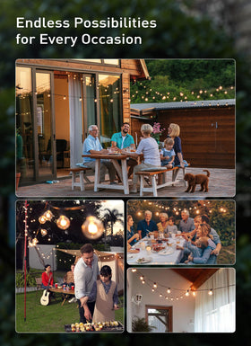 Brightown balcony and garden décor lights brighten outdoor spaces