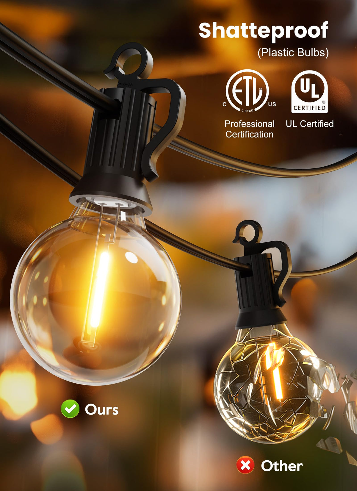 Brightown includes 2 spare bulbs for quick maintenance.