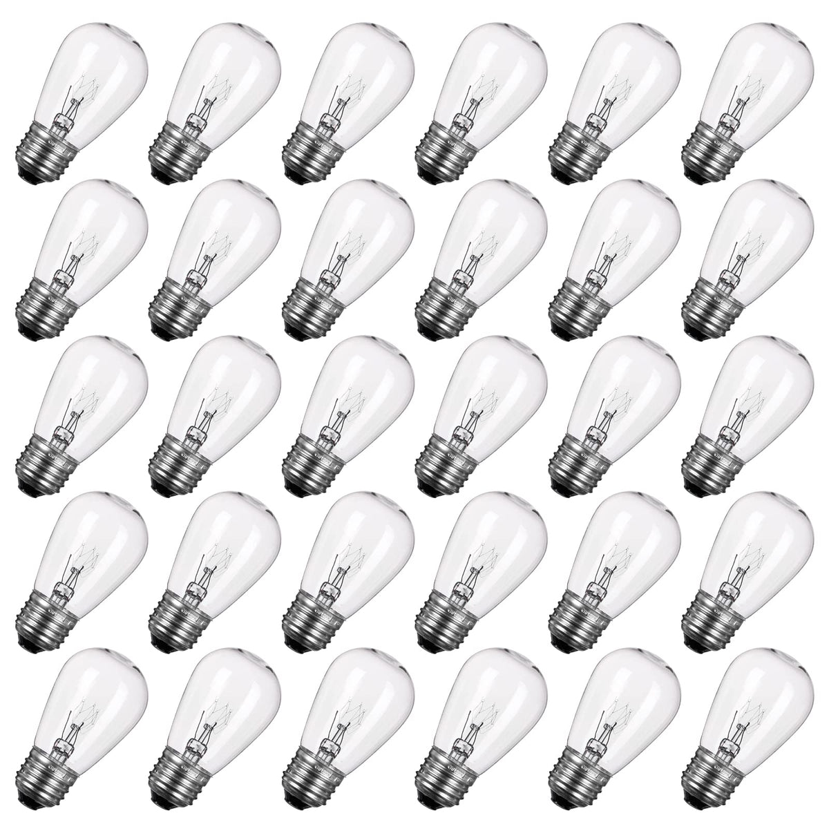 Brightown S14 clear bulbs 11W warm glow for cozy indoor lighting