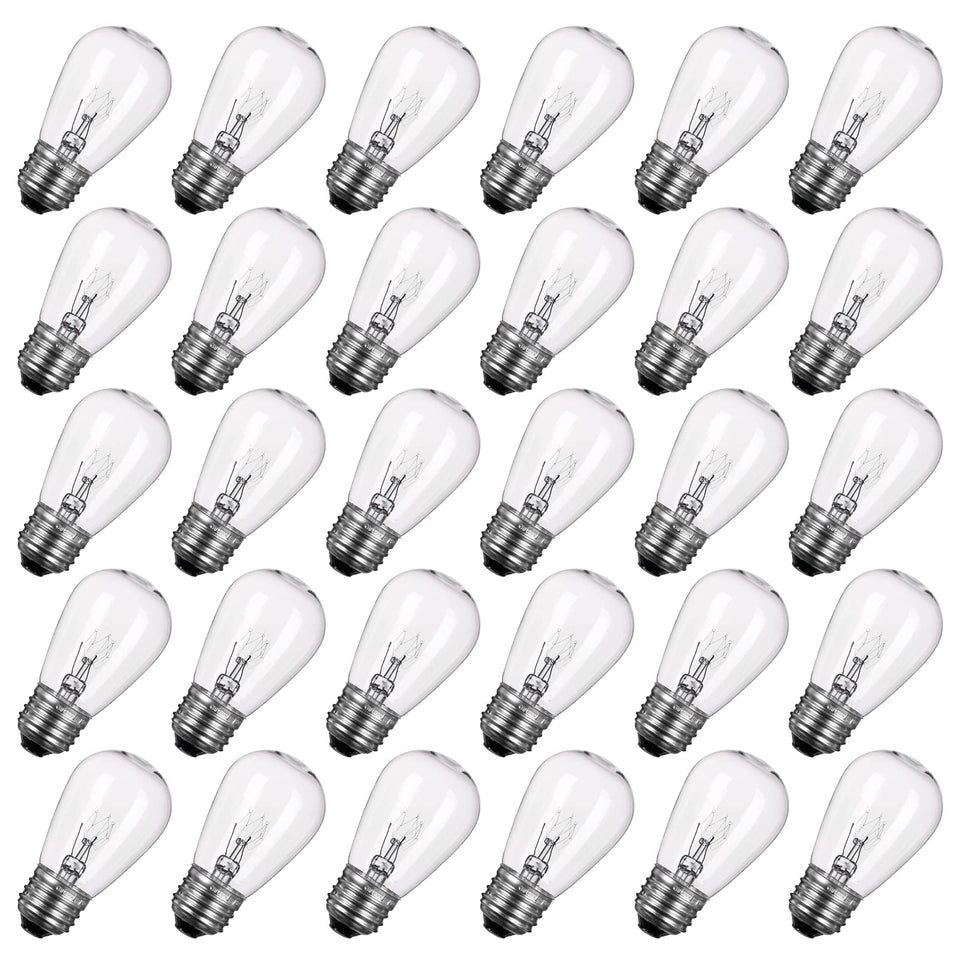 Brightown S14 clear bulbs 11W warm glow for cozy indoor lighting
