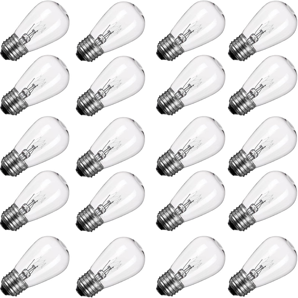 Brightown S14 warm-filament bulb showing cozy glow for living spaces.