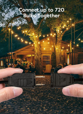 Brightown shatterproof patio lights provide durable safety for gatherings.