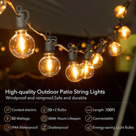 Brightown shatterproof plastic bulbs reduce risk of breakage during outdoor gatherings