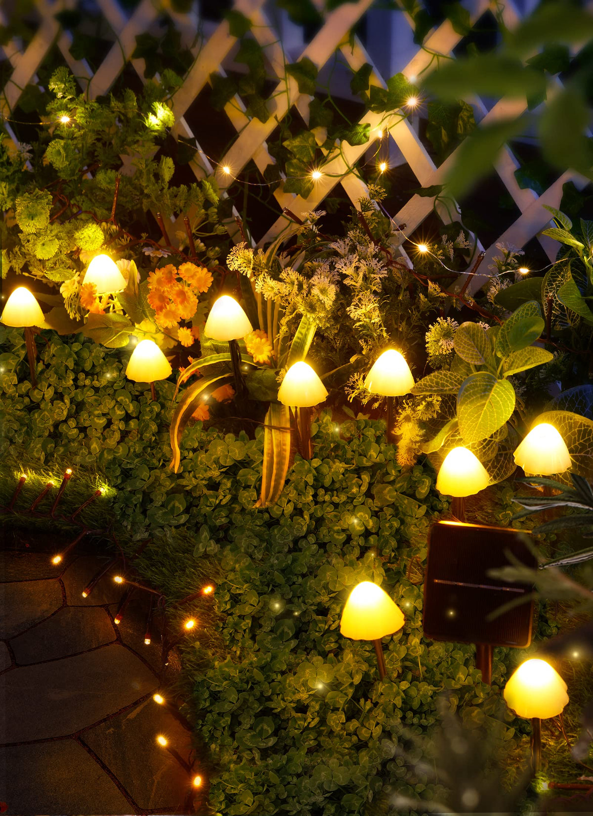Brightown solar garden lights adjust to sun exposure for optimal performance.