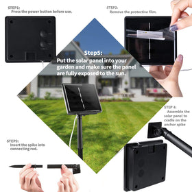 Brightown solar-powered panels capture daylight efficiently for long-lasting nights.