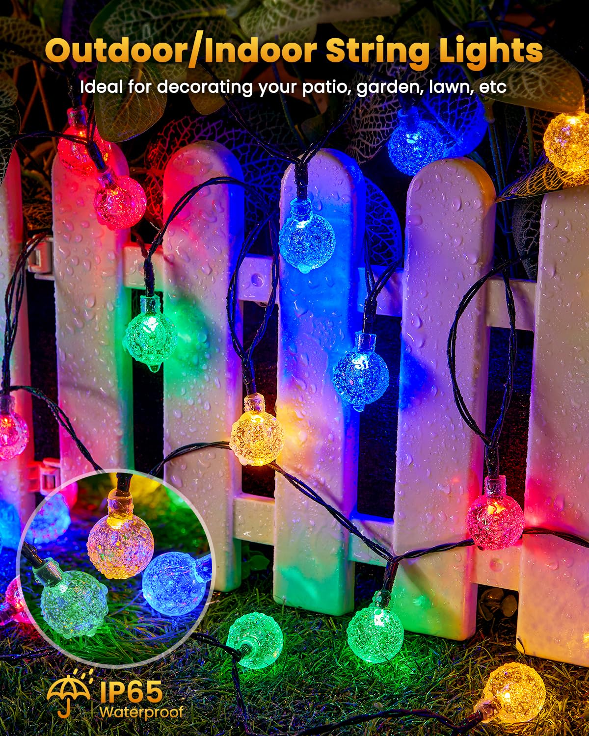 Brightown solar panel auto on/off saves energy while enjoying evenings outdoors